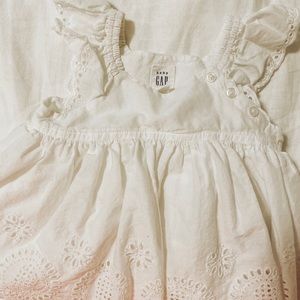 White baby girl dress